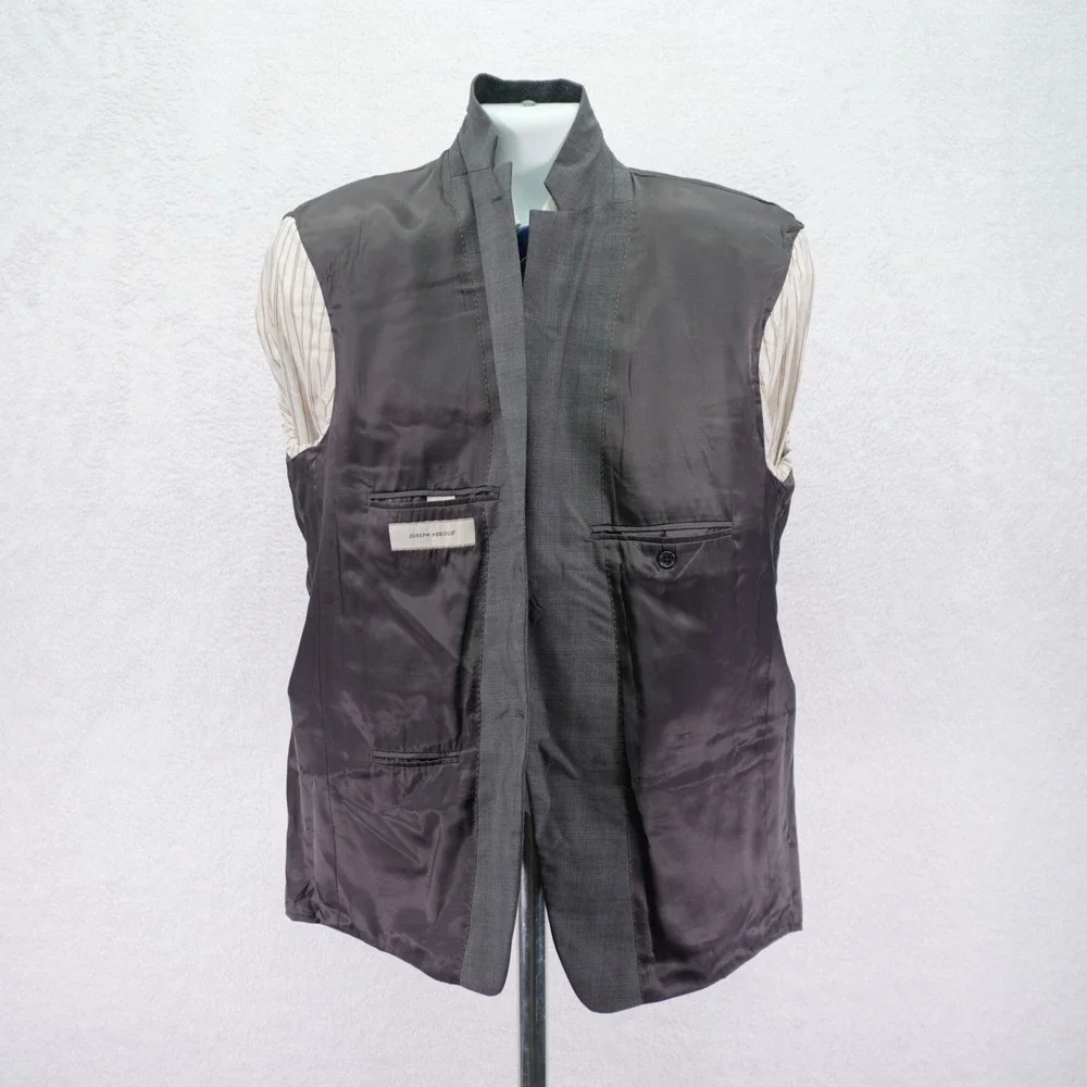 Joseph Abboud Wool Blazer Gray Plaid‎ 2 Button 42S